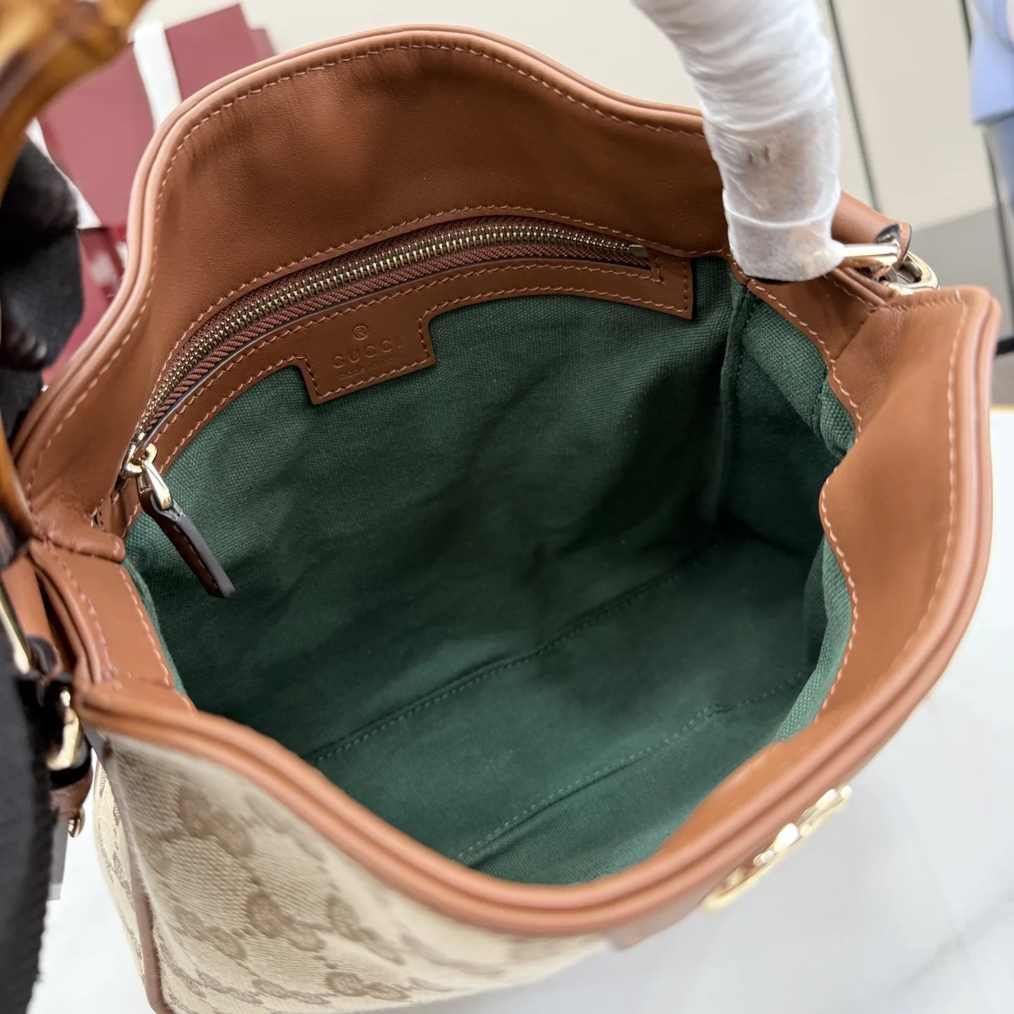 Gucci Brown GG Supreme Canvas Top Handle Bag product photo from LabelPicks