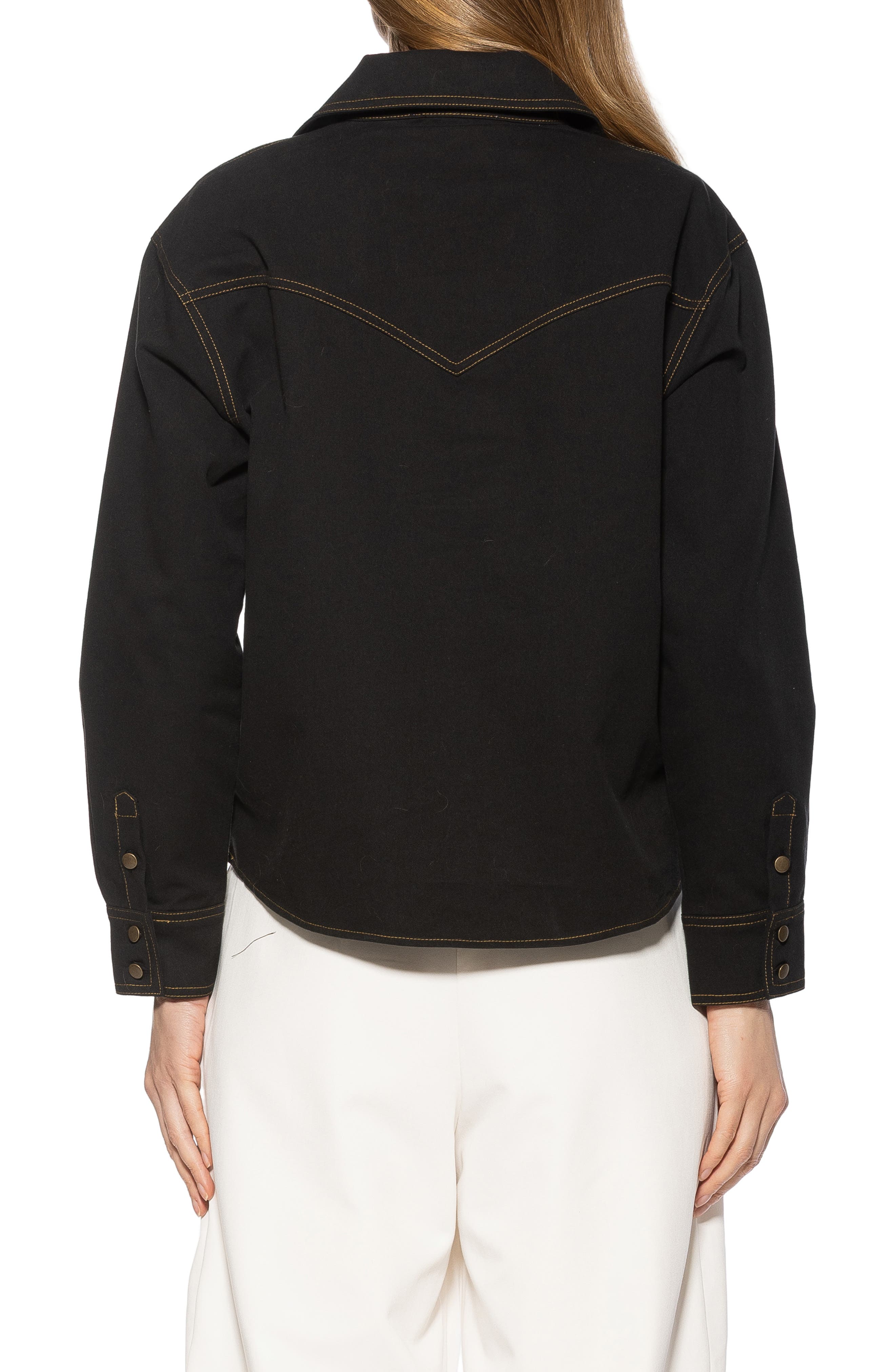 Alexia Admor Thalina Lace-Up Western Shirt