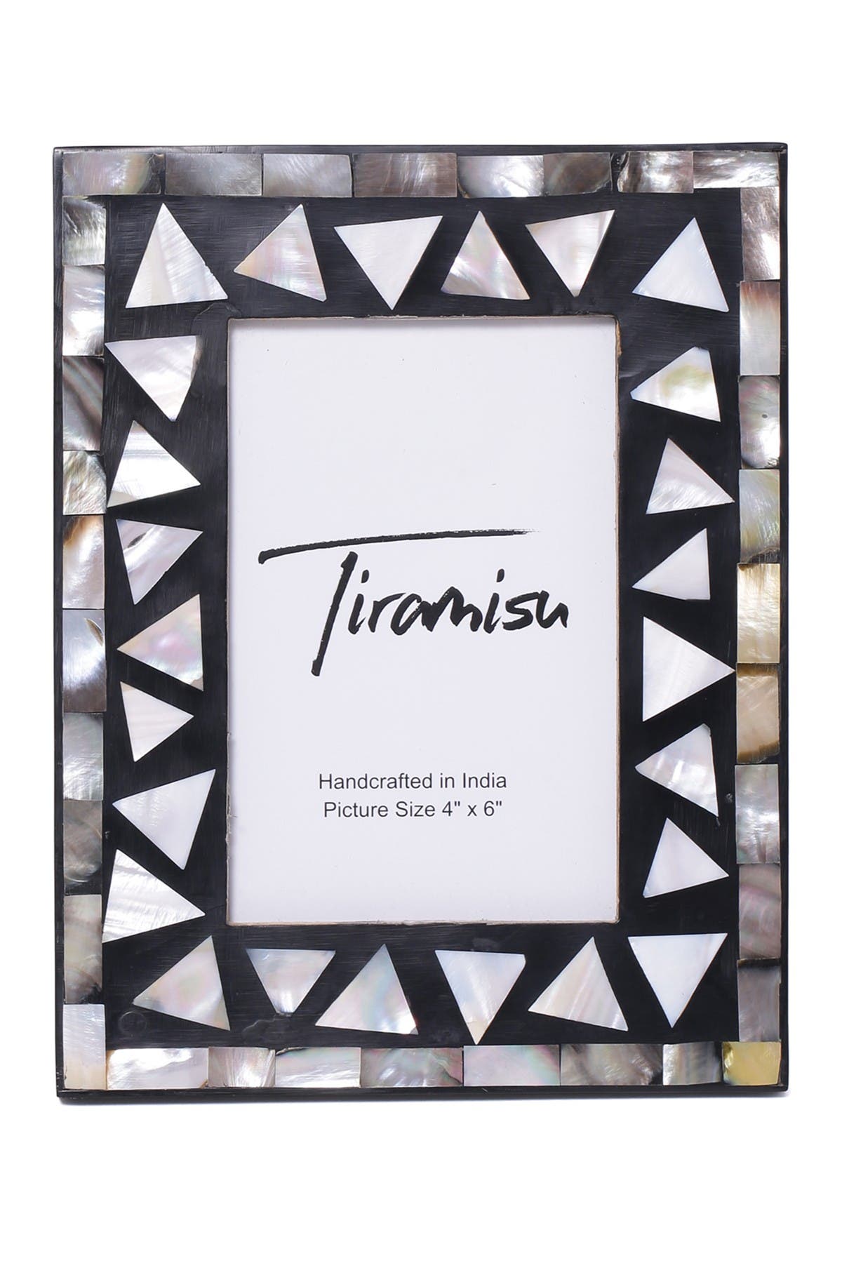 Tiramisu Mother-of-Pearl Picture Frame -Triangle Pattern