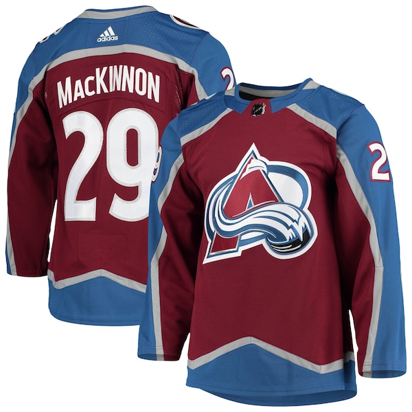 Nathan MacKinnon Colorado Avalanche adidas Home Primegreen Authentic Player Jersey - Burgundy/Navy/White