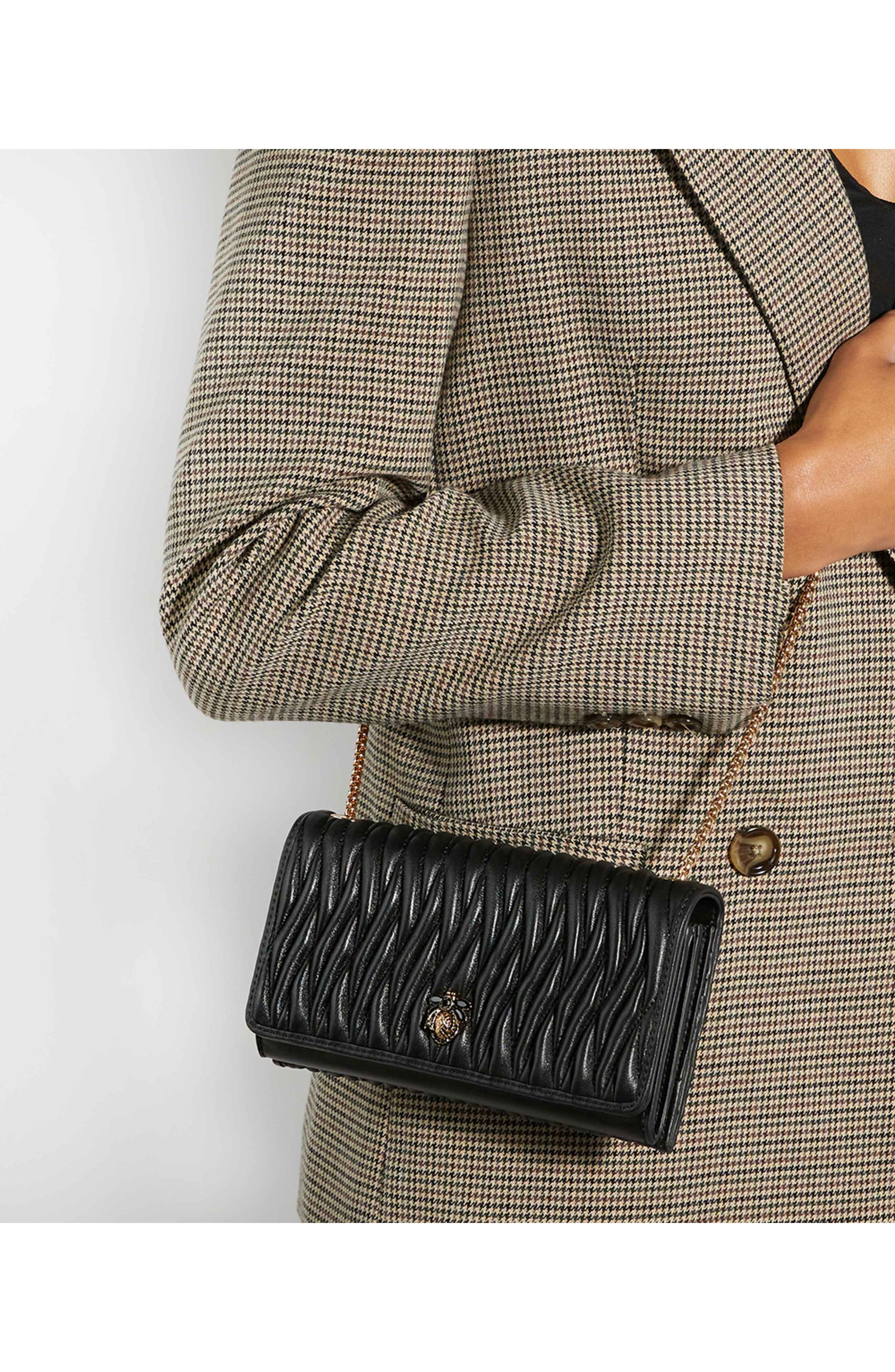 Dune London Strong Convertible Suede Crossbody Bag