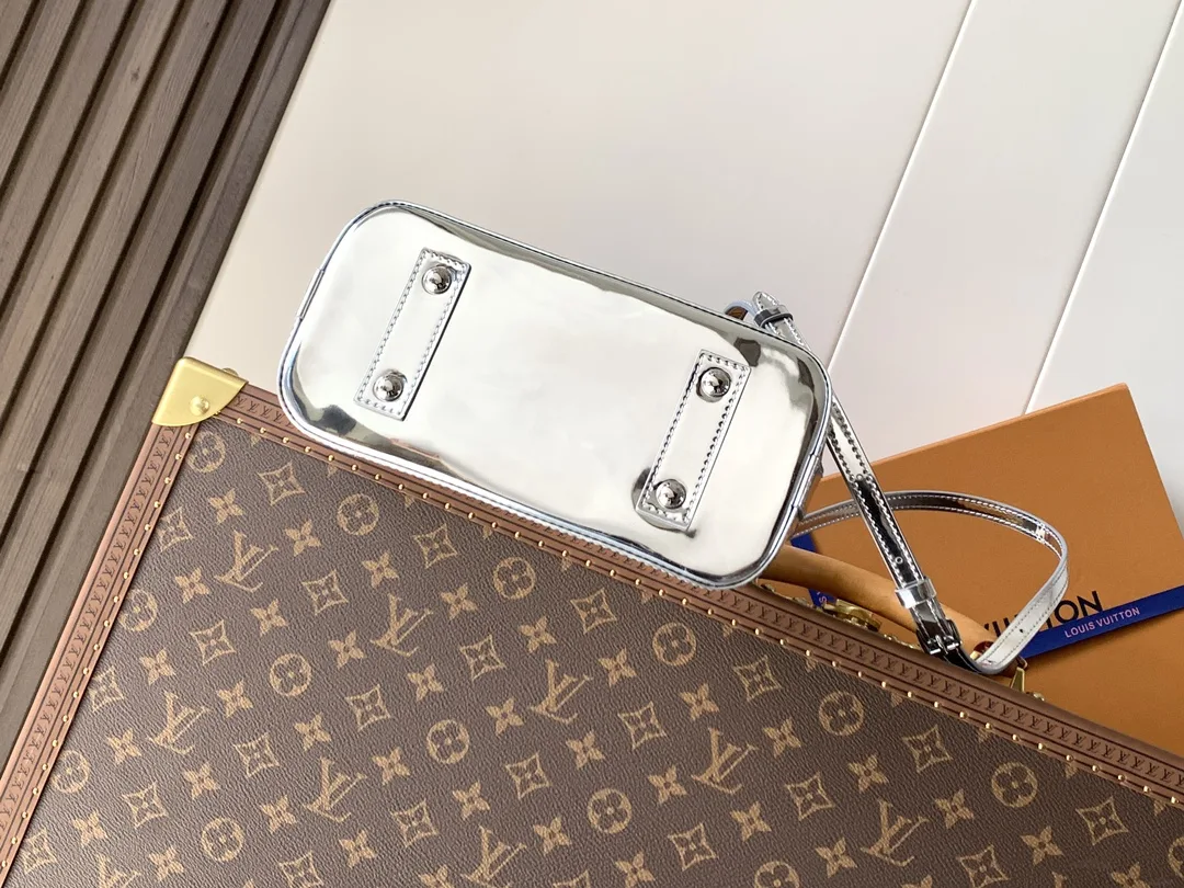 Louis Vuitton Alma Silver Monogram Canvas Top Handle Bag product photo from LabelPicks