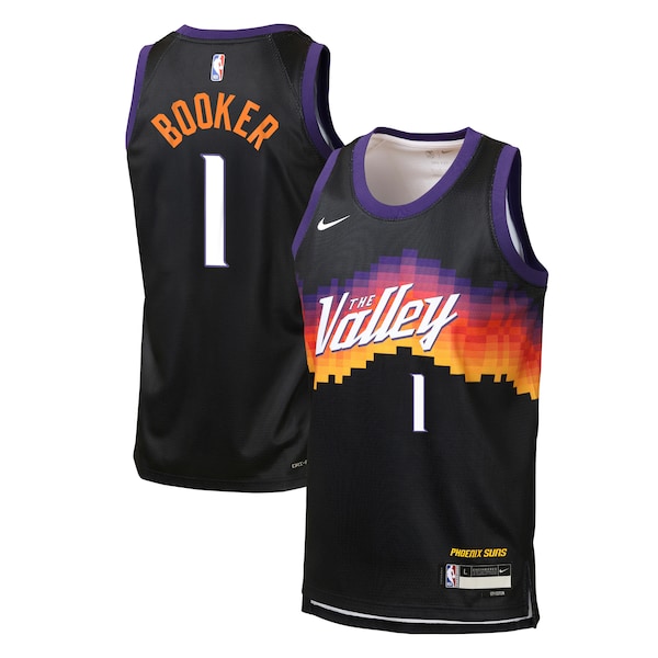 Devin Booker Phoenix Suns Nike Youth 2025/26 City Edition Swingman Jersey - Black