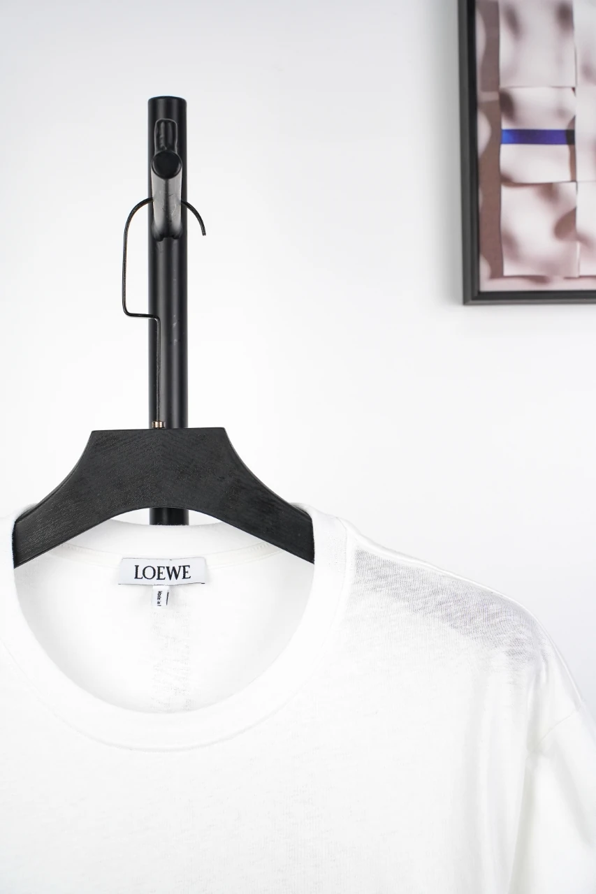 LOEWE White Gradient Logo Embroidered T-Shirt product photo from LabelPicks
