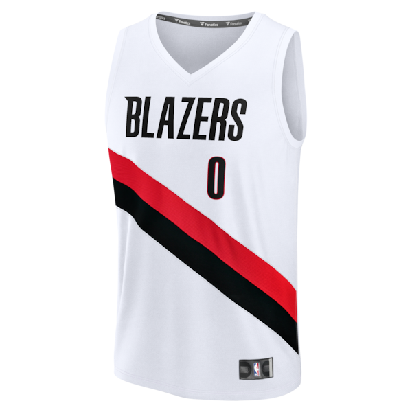 Damian Lillard Portland Trail Blazers  Fast Break Replica Jersey - White - Association Edition