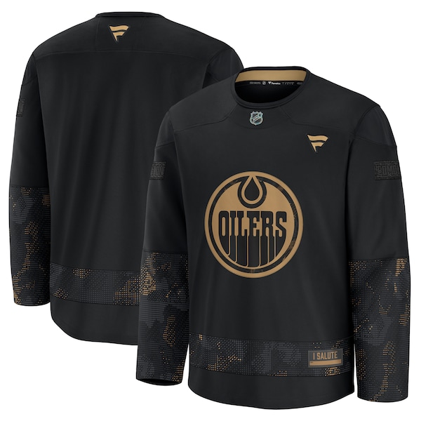 Edmonton Oilers  2024 Military Appreciation Practice Jersey - Black