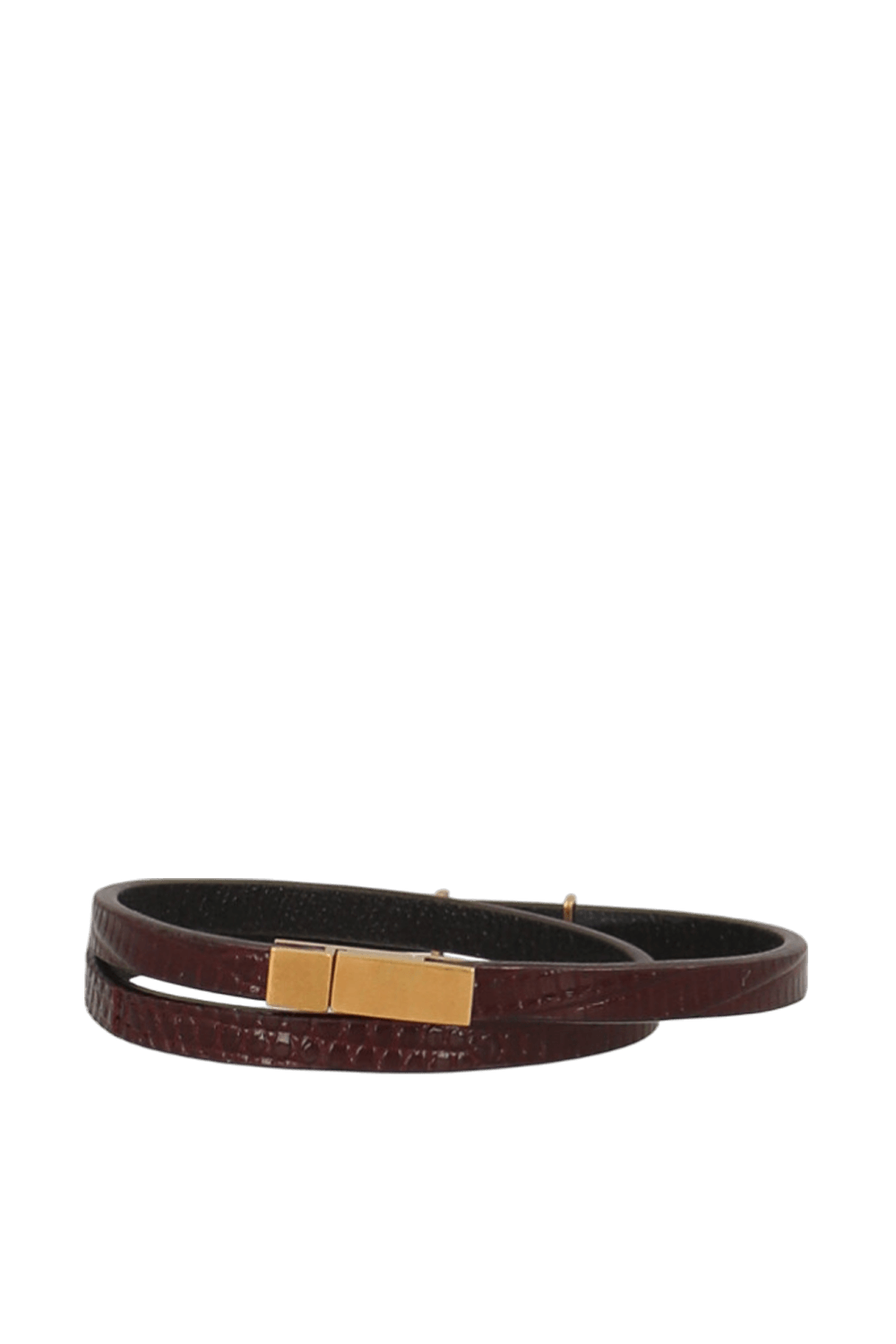 SAINT LAURENT צמיד עור