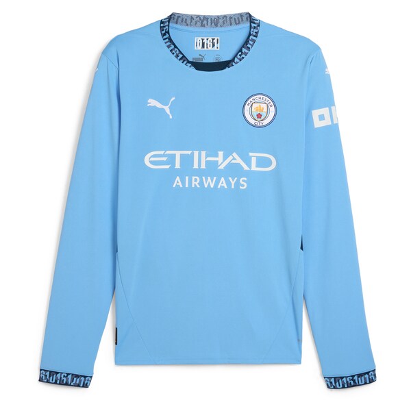 Jack Grealish Manchester City Puma 2024/25 Home Replica Long Sleeve Player Jersey - Light Blue
