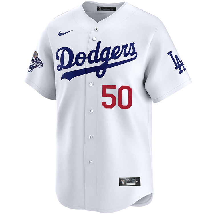 Mookie Betts Los Angeles Dodgers Nike Home 2025 World Series Champions Limited Jersey - White