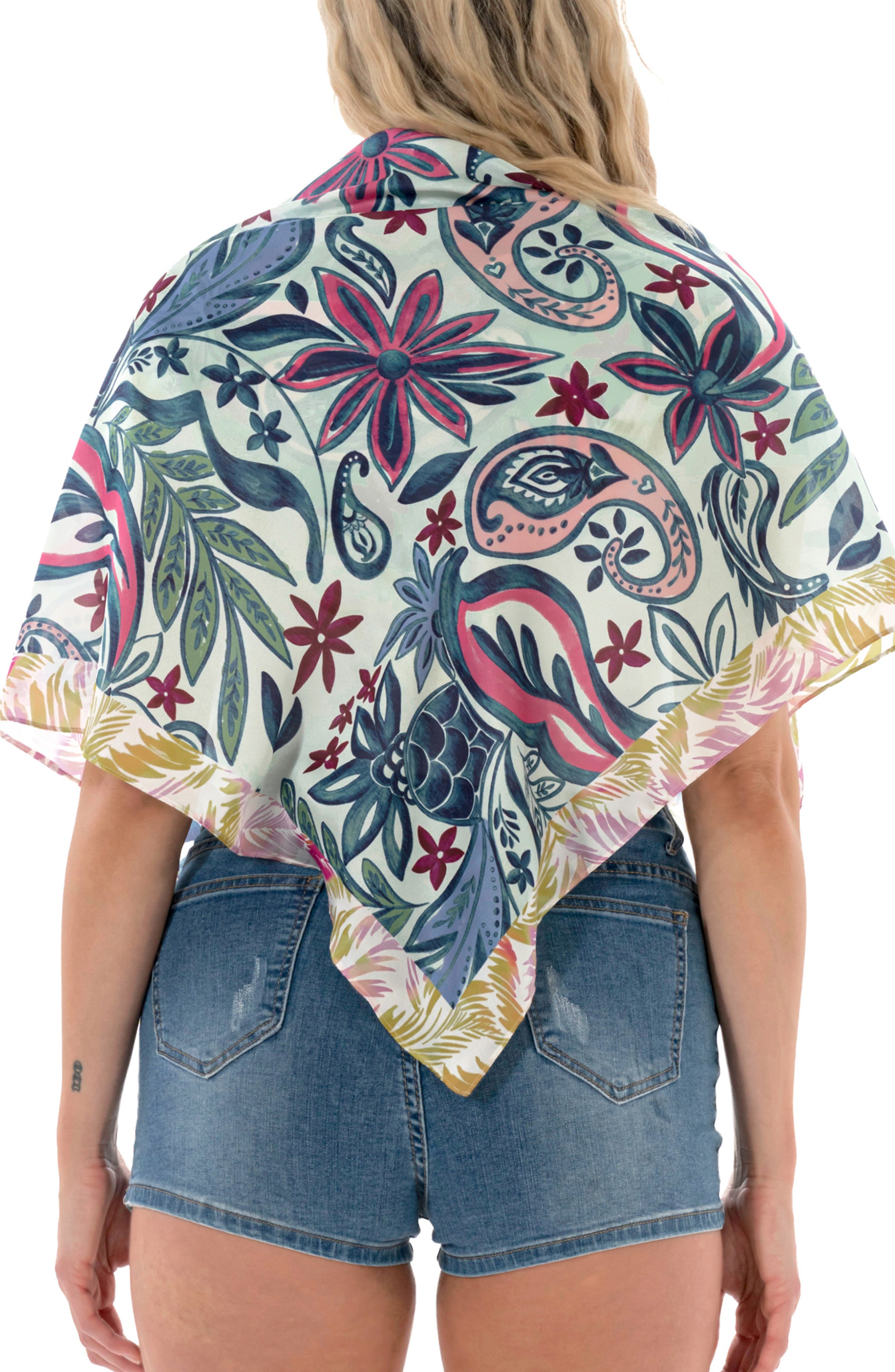 Nicole Miller Paisley Square Scarf