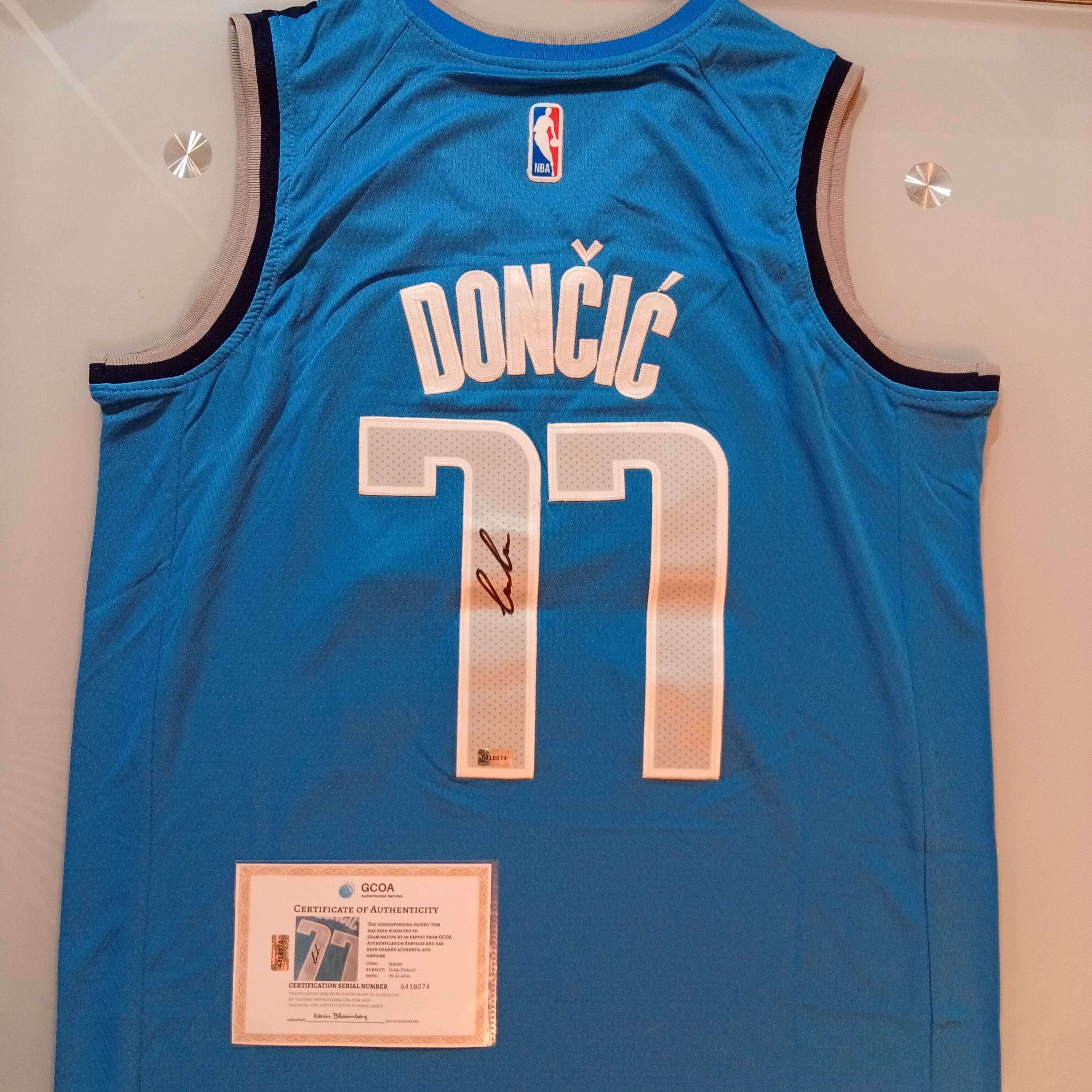 Luka Doncic Signed Autographed Dallas Mavericks Basketball Jersey with COA
