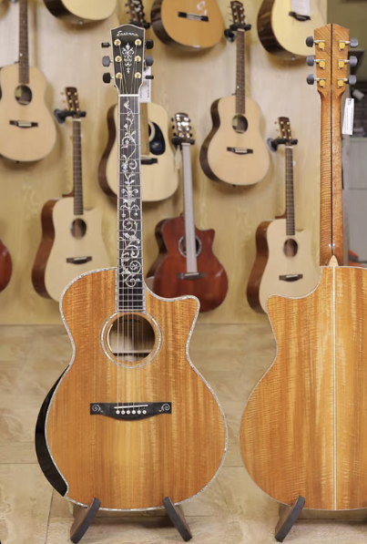 EASTMAN AC922CE LTD KOA Golden Camphor Limited Edition All-Solid Electro-Acoustic Guitar 40'' - GreshamTech