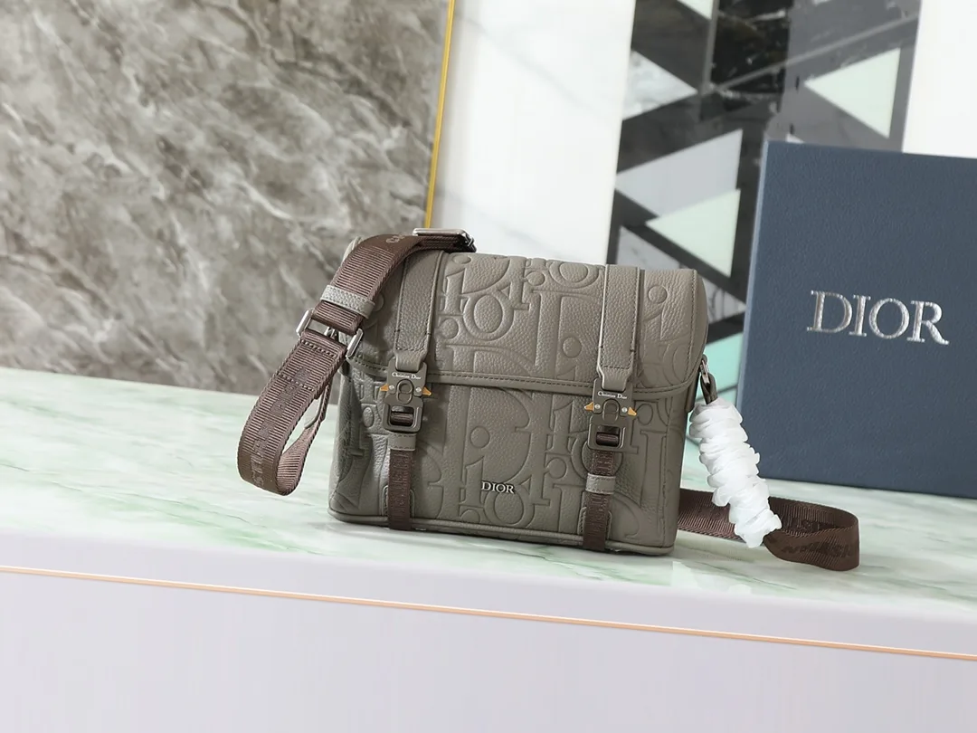 Dior Grey Calfskin Crossbody Bag product photo from LabelPicks