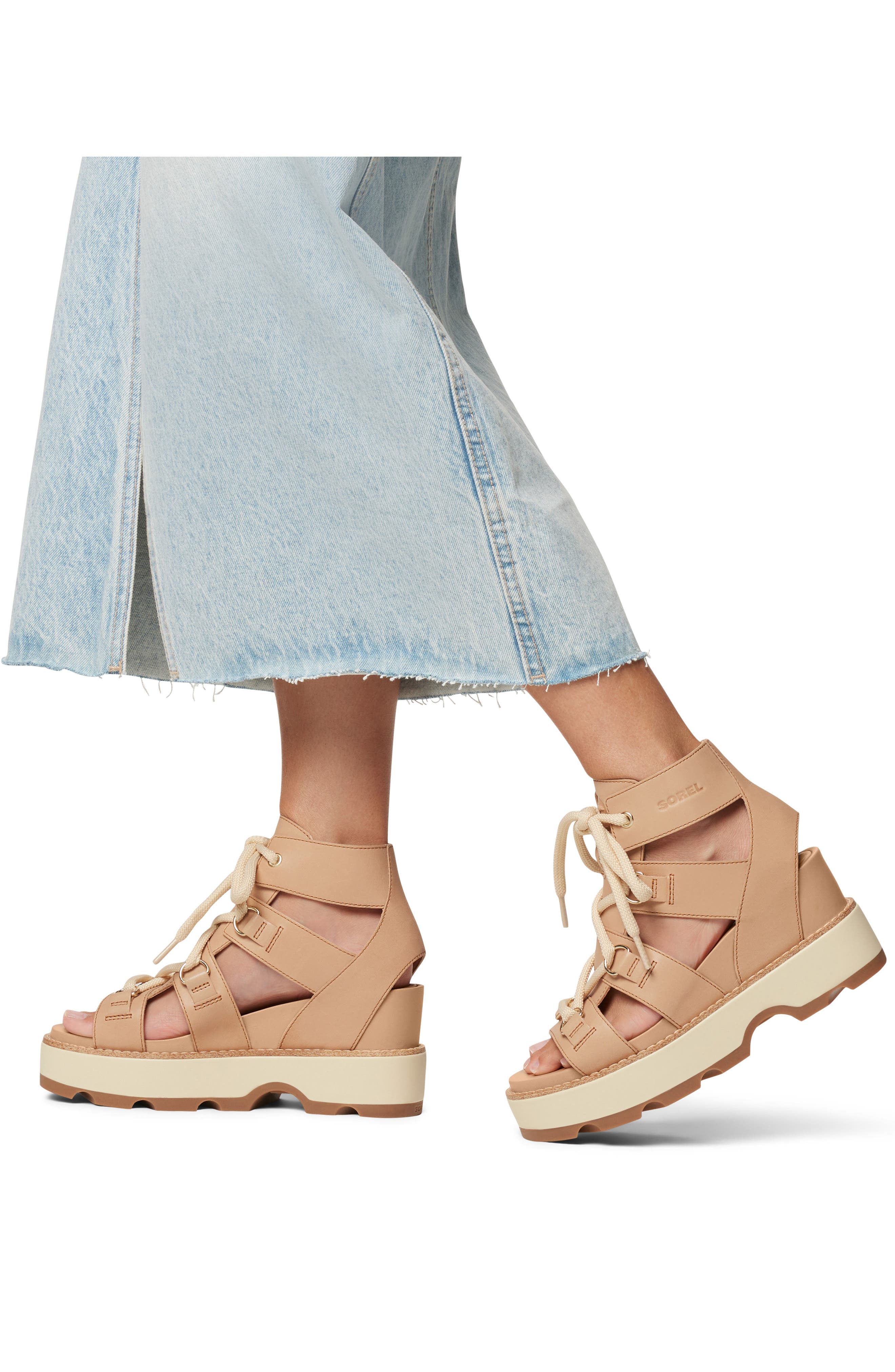 SOREL Joanie IV Lace Wedge Sandal