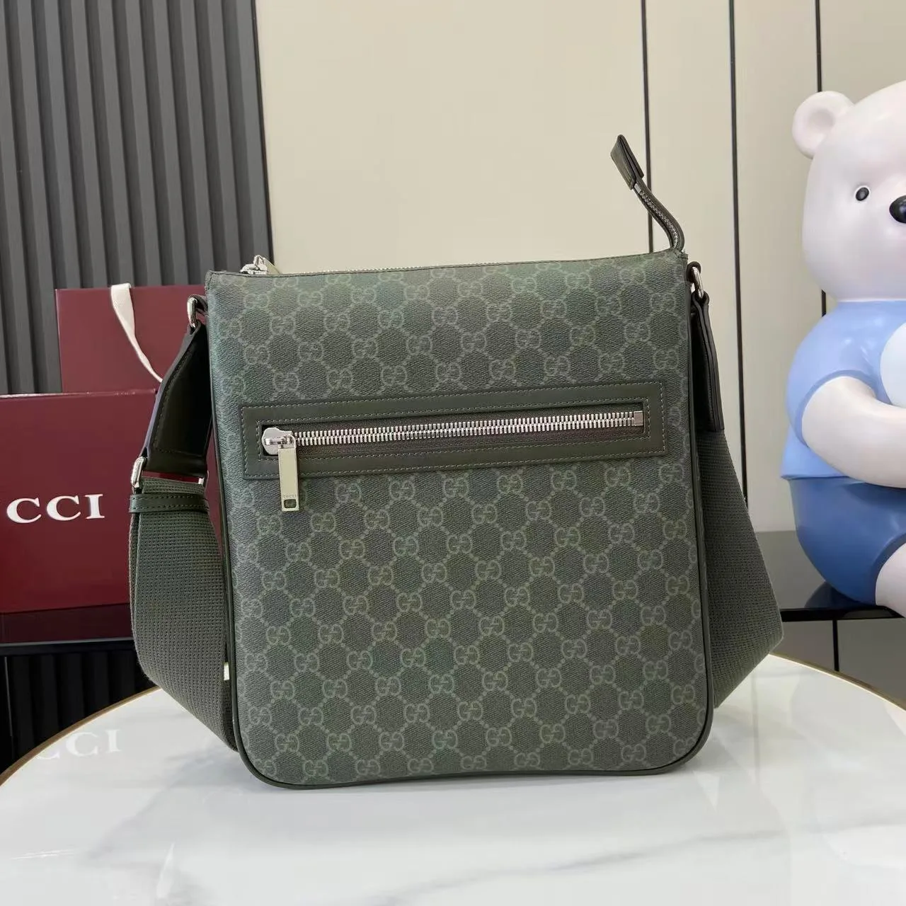 Gucci Canvas and Leather Crossbody Bag product photo from LabelPicks