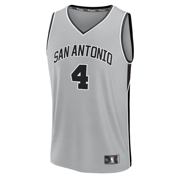 De'Aaron Fox San Antonio Spurs  Fast Break Jersey - Statement Edition - Silver