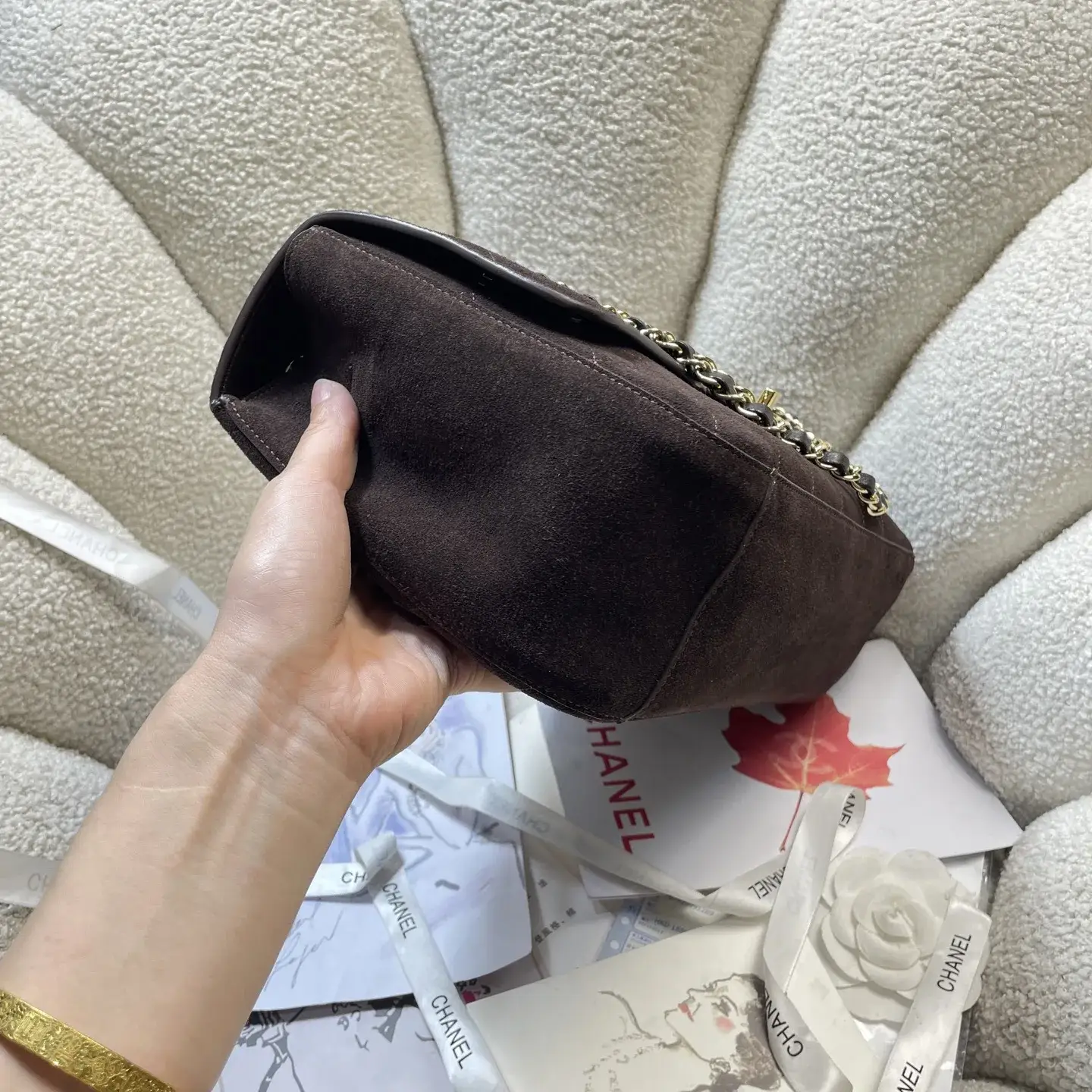 Chanel Classic Flap Brown Grained Leather Tote Bag product photo from LabelPicks