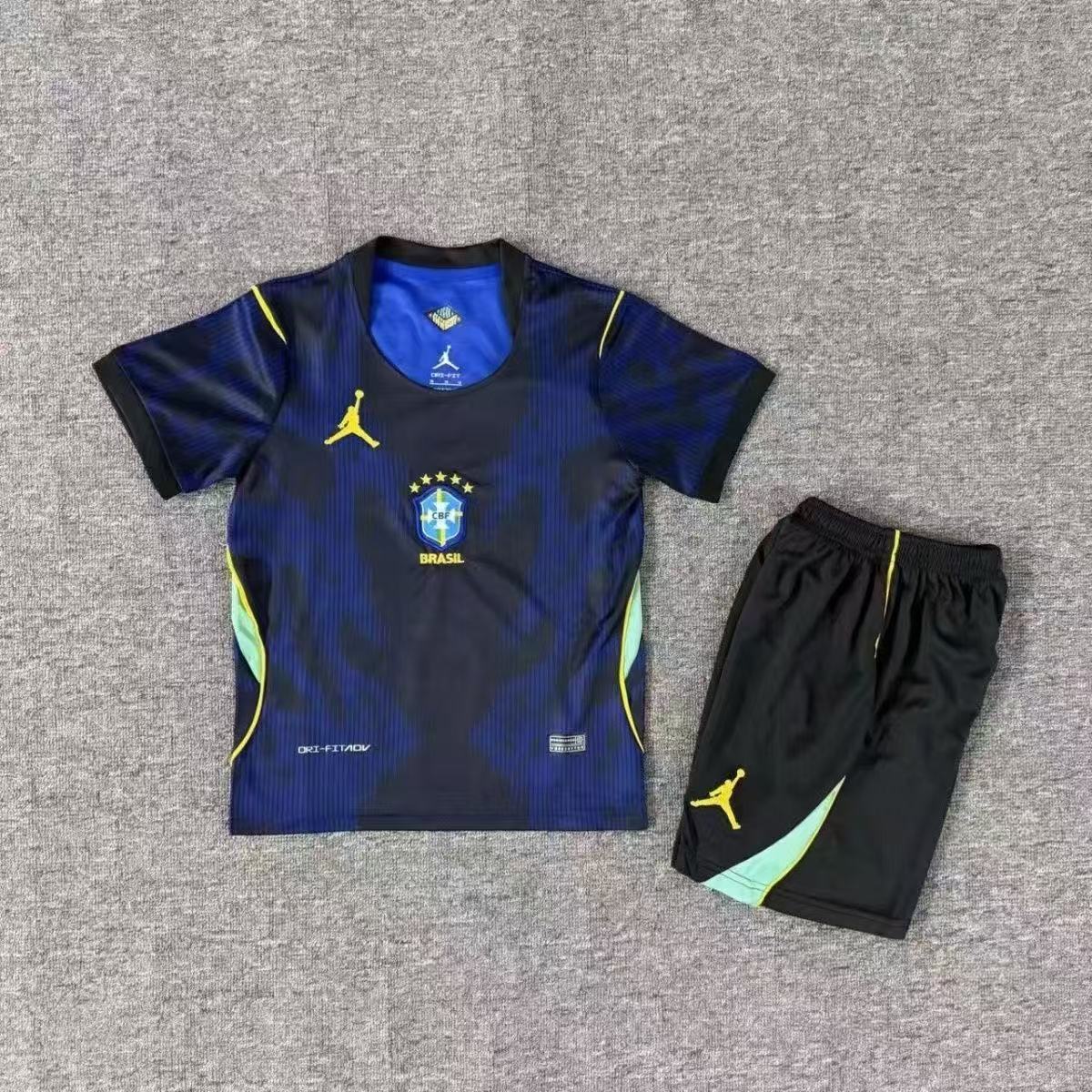 2026 Brazil away adult and children's fan kit national team