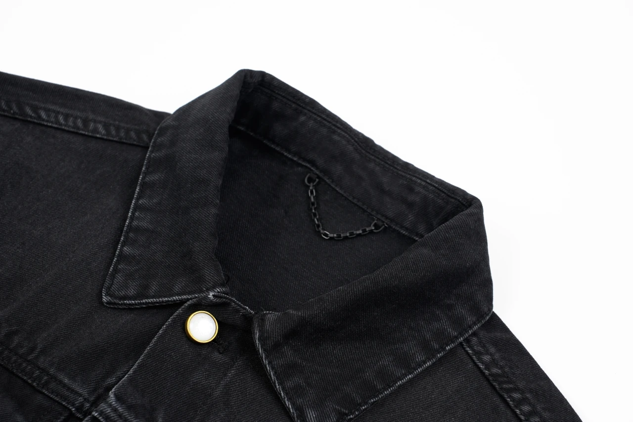Louis Vuitton Black Monogram Letter Stitch Denim Jacket product photo from LabelPicks