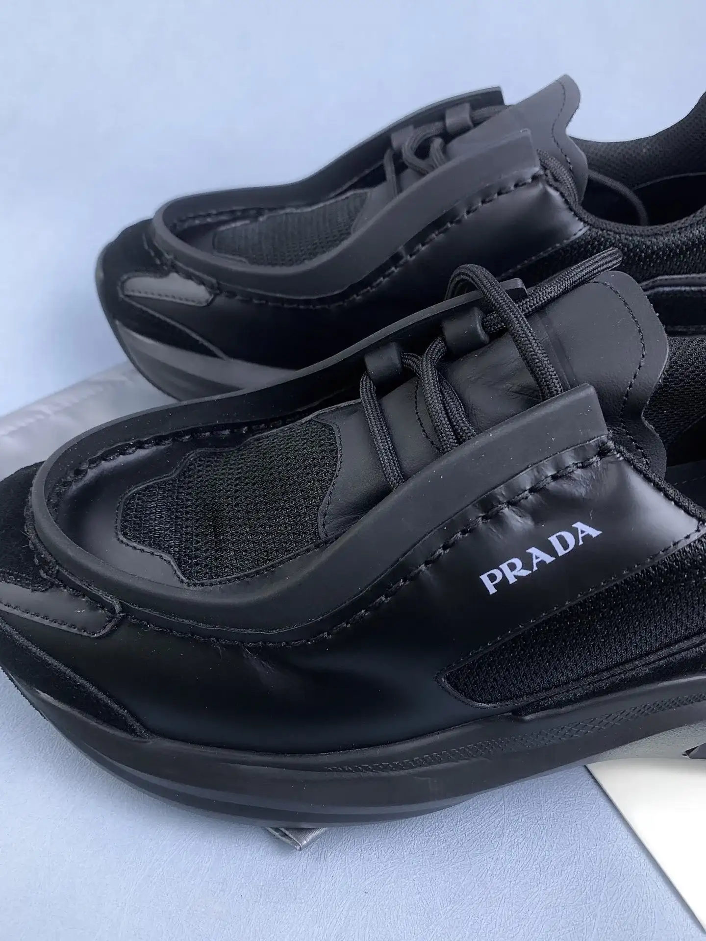 Systeme leather and Re-Nylon slip-on sneakers product photo from LabelPicks