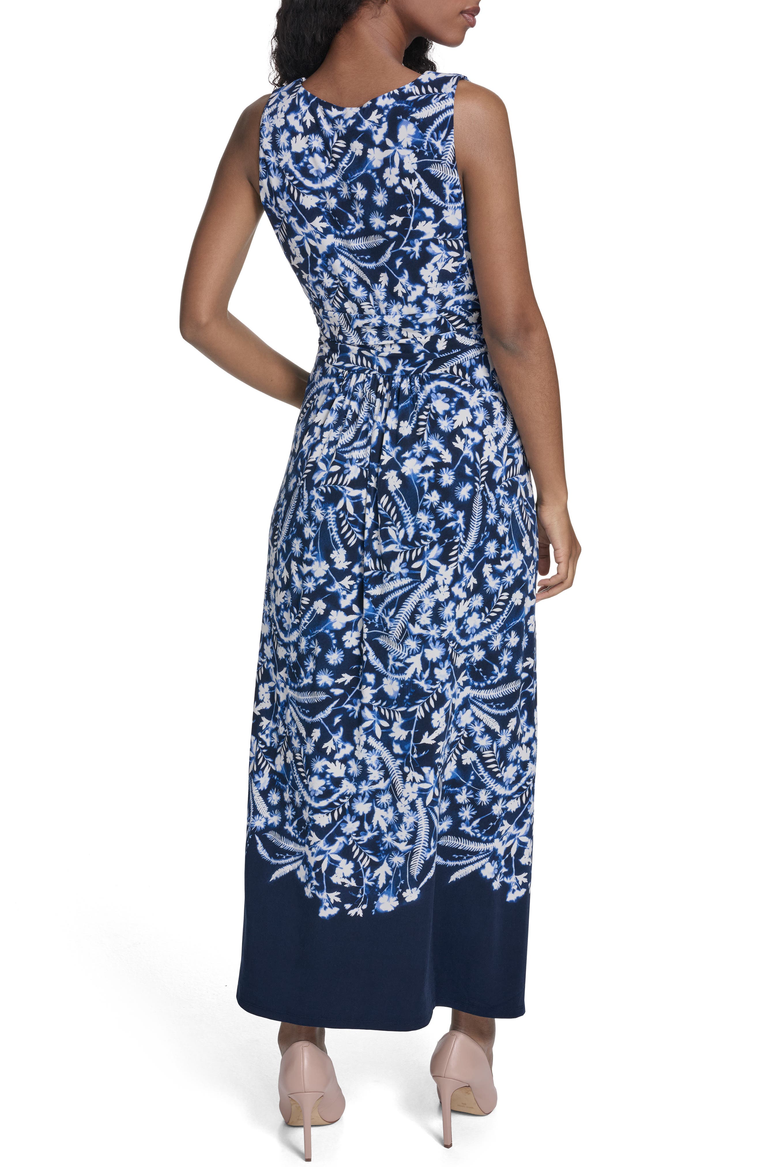 Tommy Hilfiger Surplice Jersey Maxi Dress