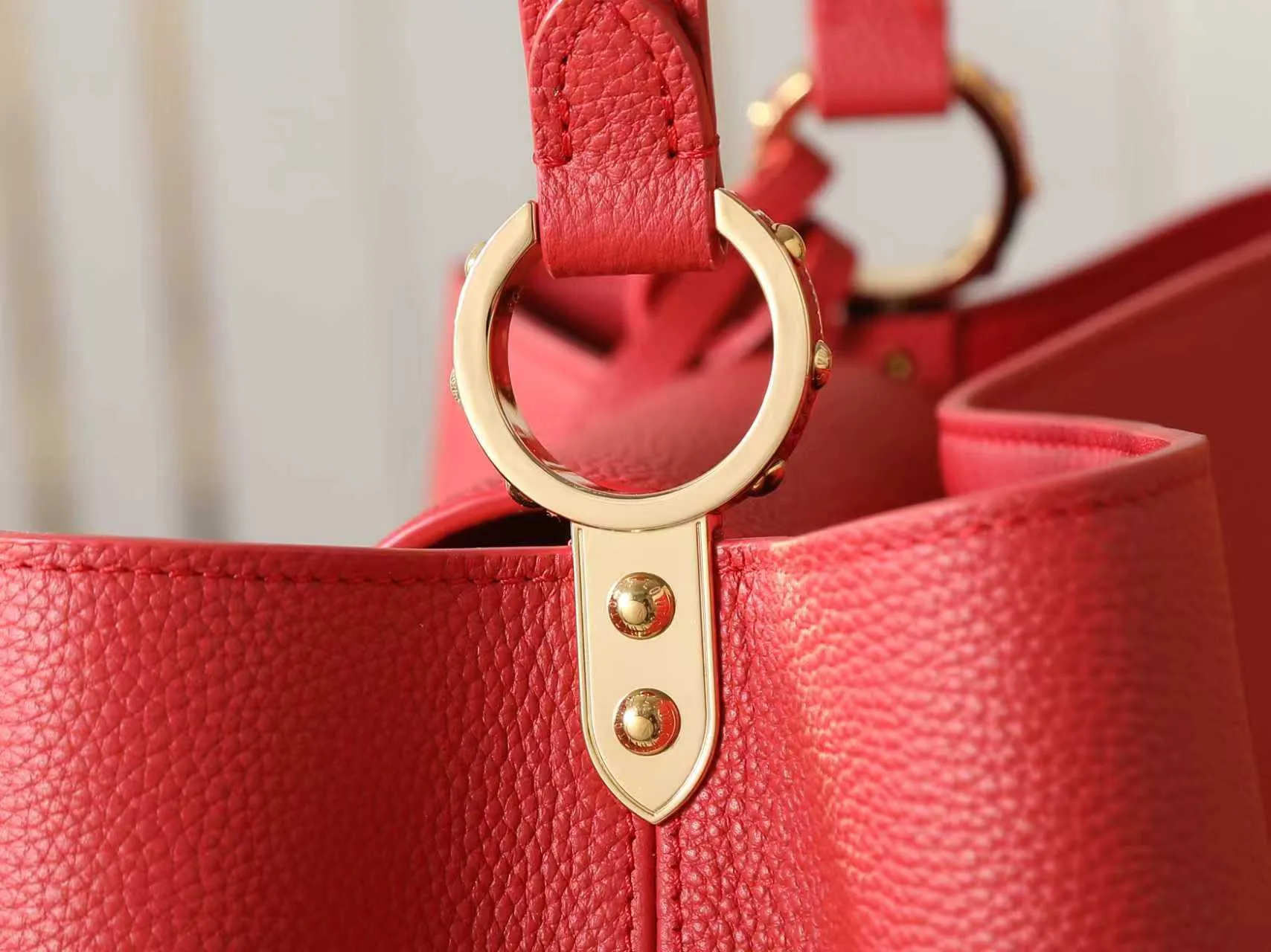 Louis Vuitton Red Capucines Calfskin Top Handle Bag product photo from LabelPicks