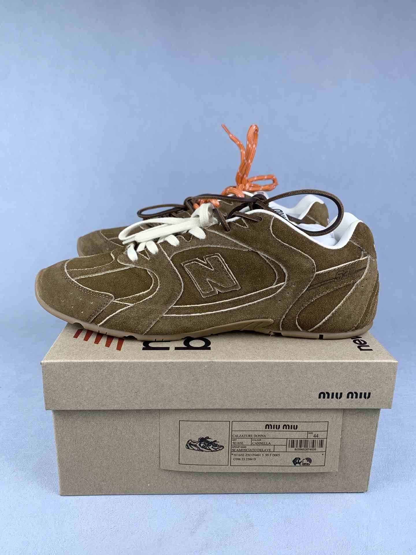 New Balance X Miu Miu 530 SL suede and mesh sneakers
