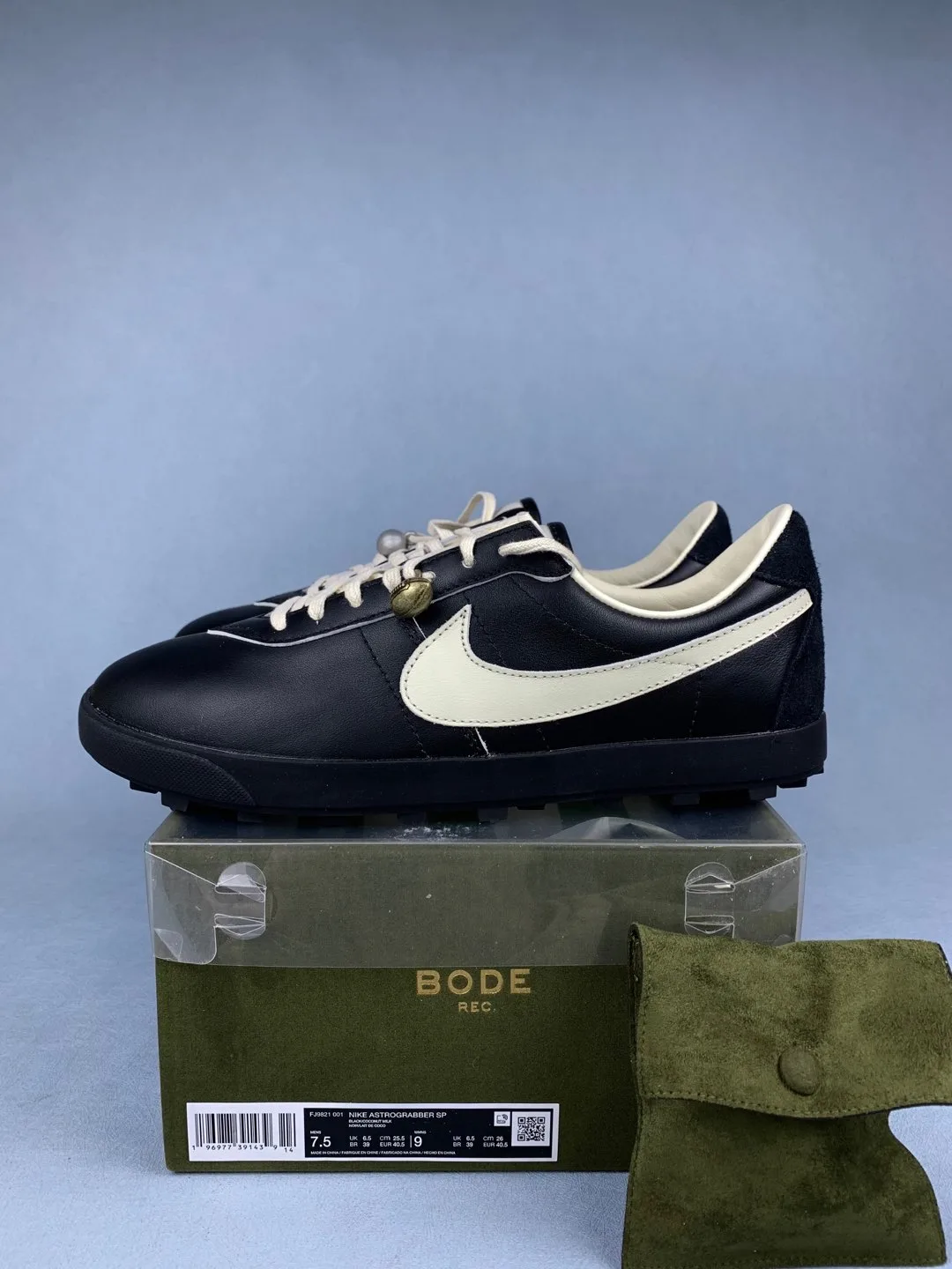 Bode x Nike Astrograbber SP “Black and Coconut Milk” - Black/Coconut Milk product photo from LabelPicks