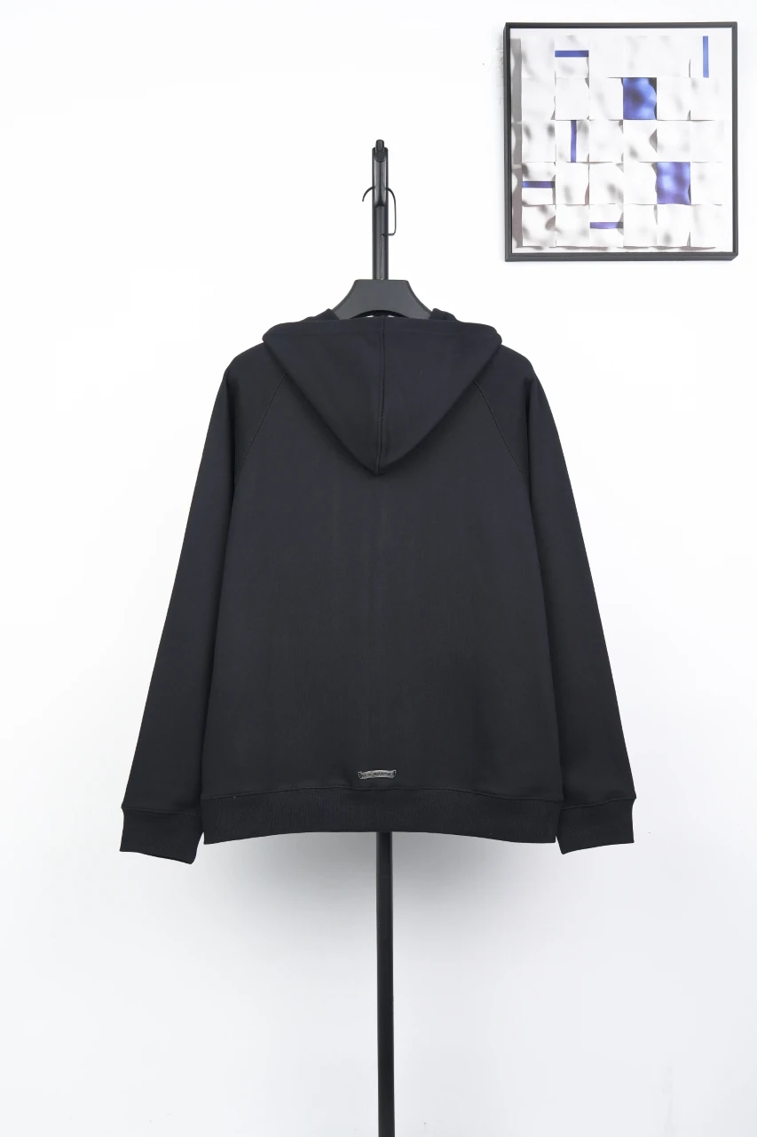 Chrome Hearts Black Cross Leather Patch Hooded Jacket product photo from LabelPicks