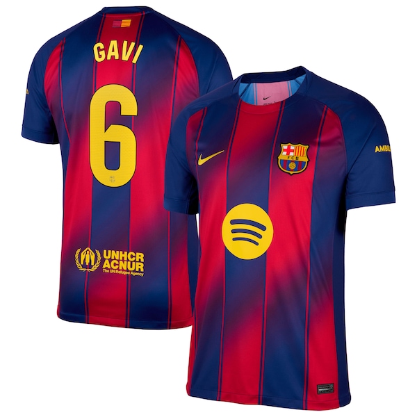 Gavi Barcelona Nike 2025/26 Home Replica Jersey - Navy
