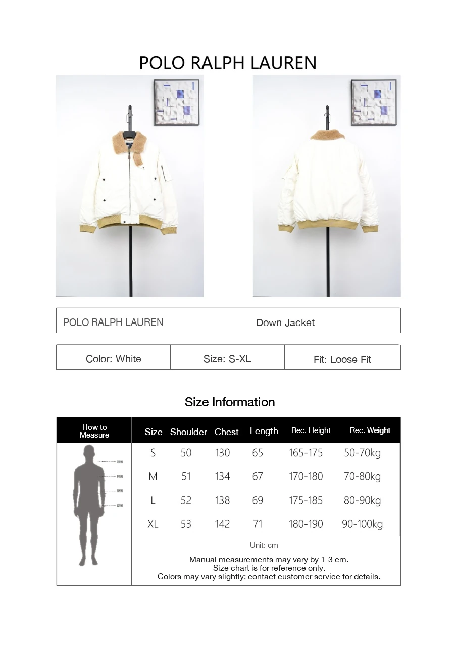 Ralph Lauren Off White Sherpa Collar Pony Embroidered Down Jacket product photo from LabelPicks