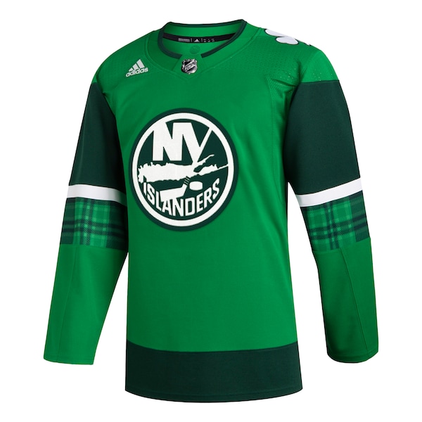 New York Islanders adidas 2023 St. Patrick's Day Primegreen Authentic Jersey - Kelly Green