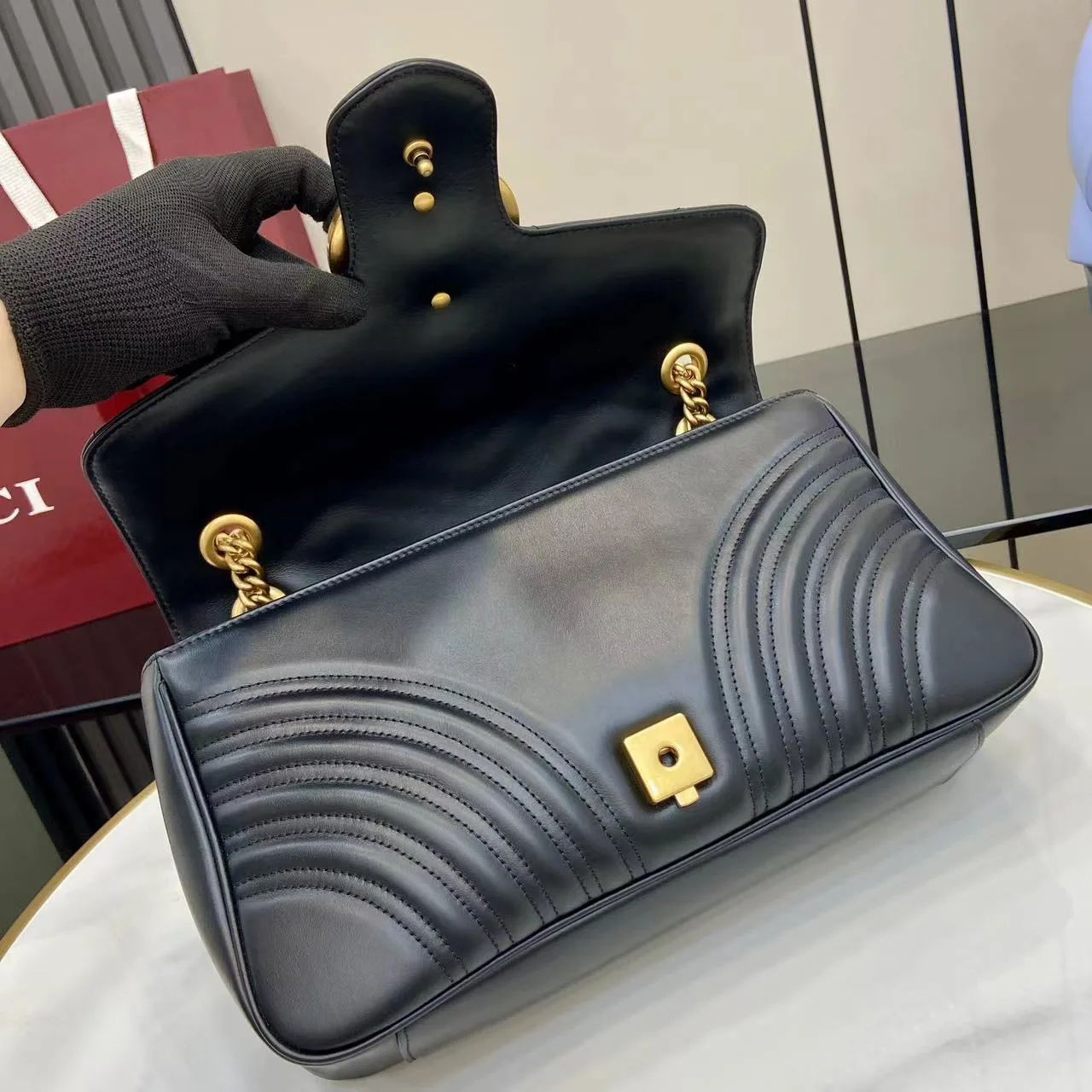Gucci Black Marmont Crossbody Bag product photo from LabelPicks
