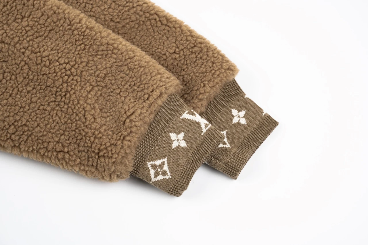 Louis Vuitton Brown Sherpa Zip Jacket product photo from LabelPicks