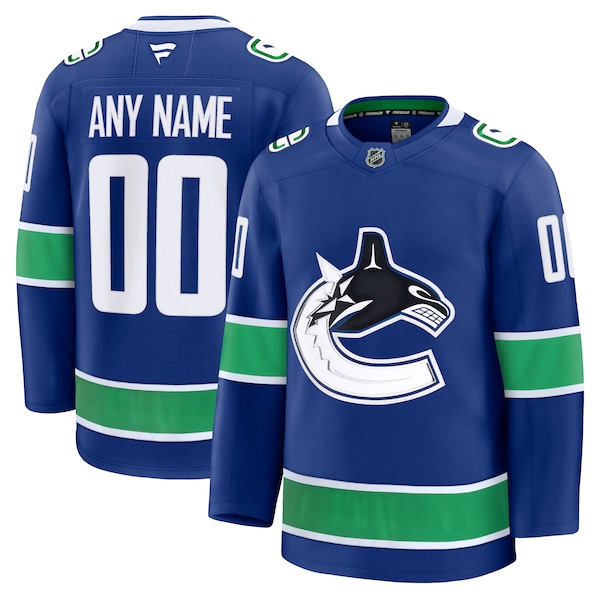 Vancouver Canucks  Home Premium Custom Jersey - Blue/White