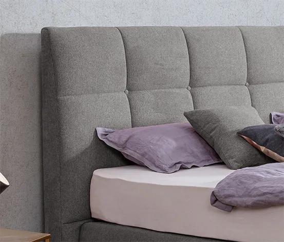 Boxspringbett »Arano«, 140 x 200 cm, Matratzenhärtegrad H2, platingrau