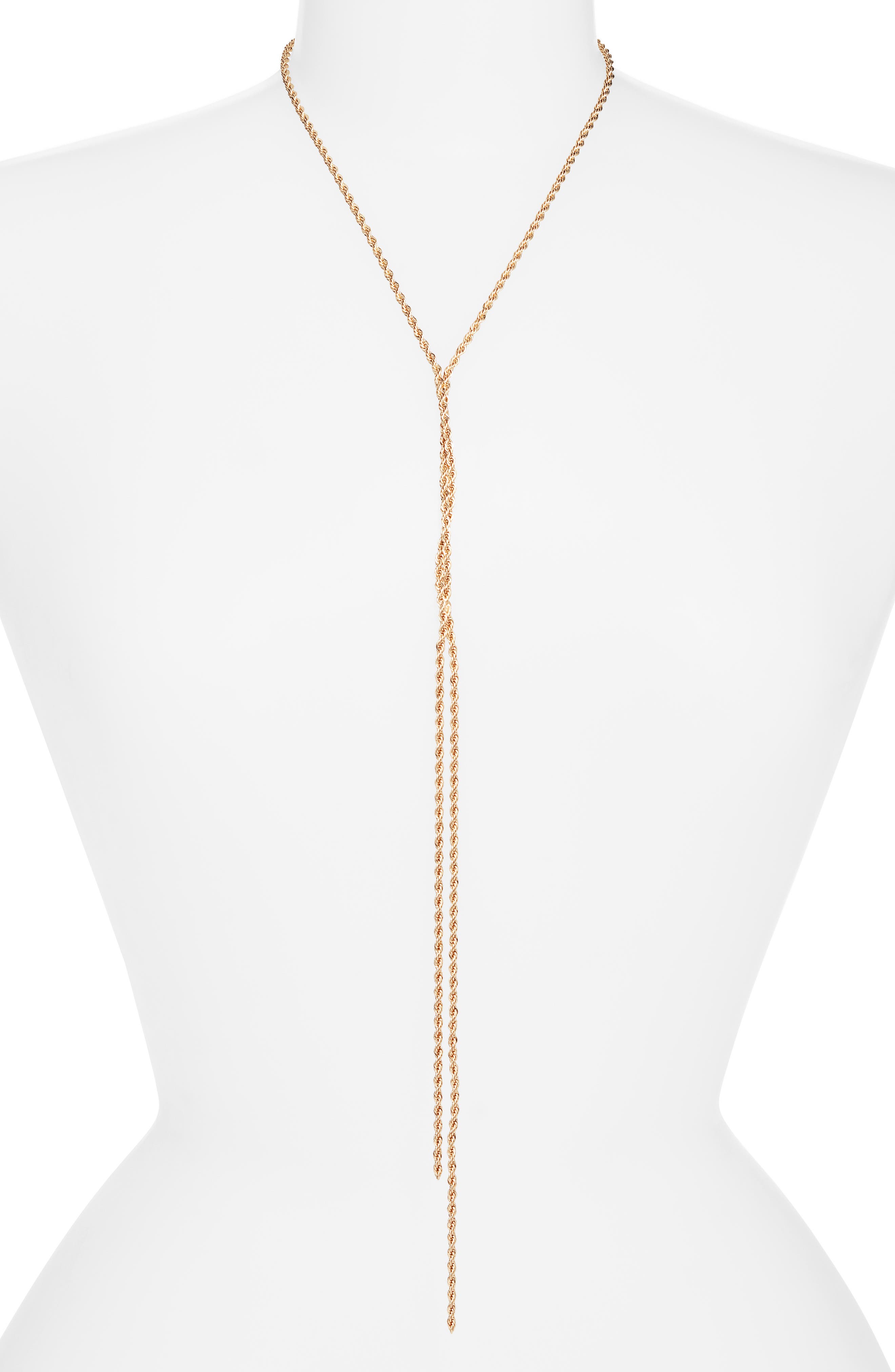 Nordstrom Twisted Rope Chain Y-Necklace