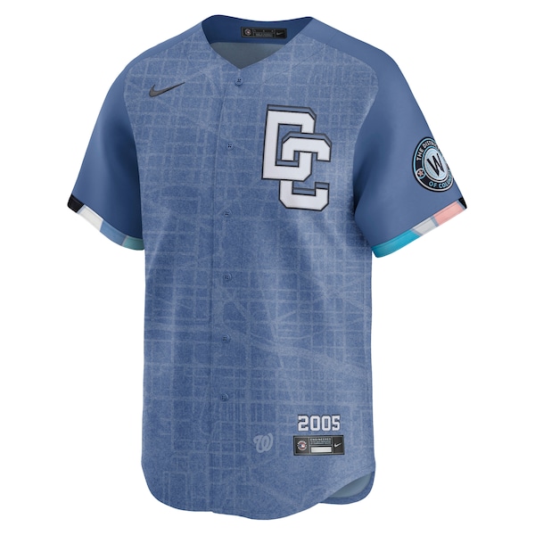 CJ Abrams Washington Nationals Nike 2025 City Connect Limited Jersey - Blue