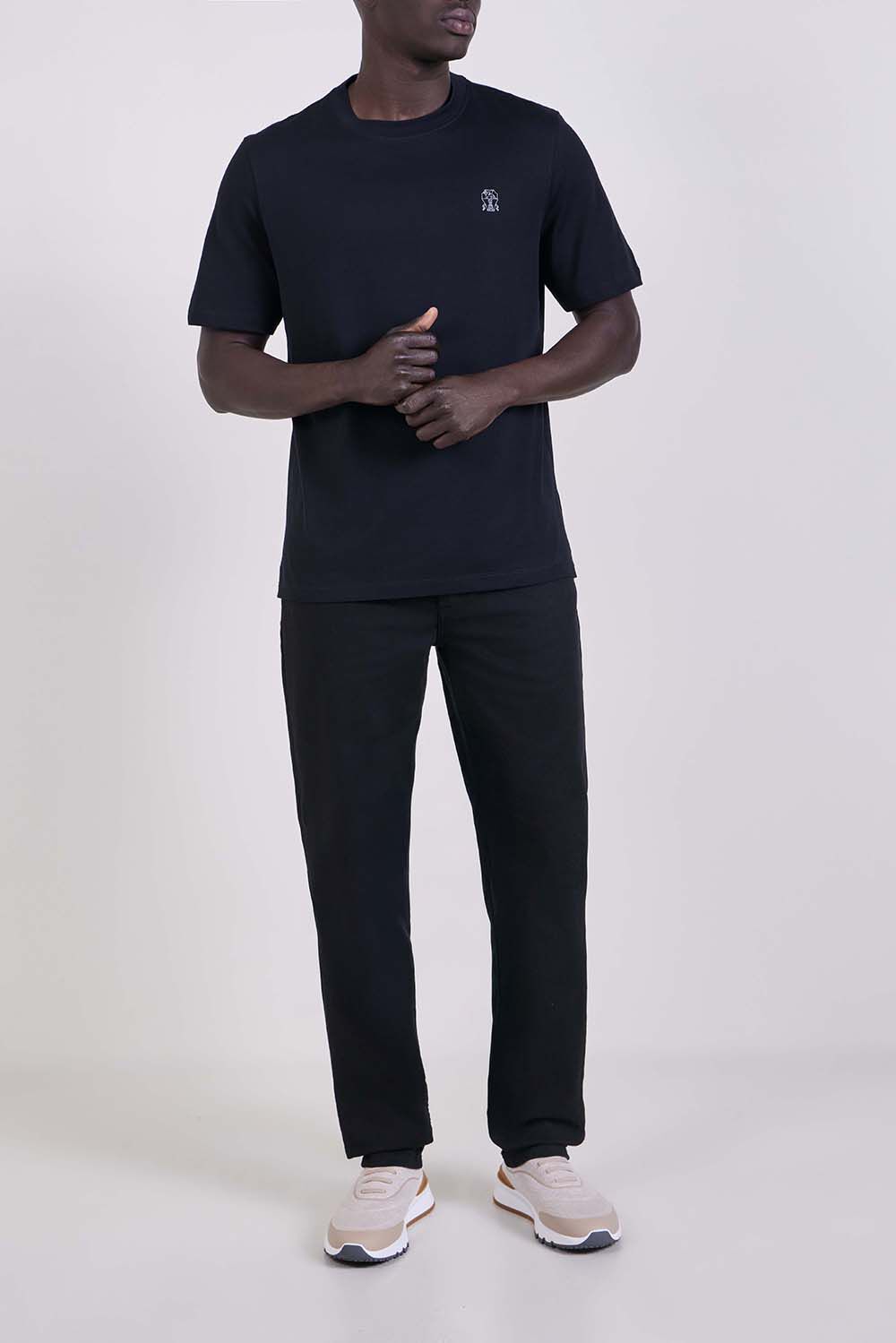 BRUNELLO CUCINELLI חולצת טי בגזרה ישרה