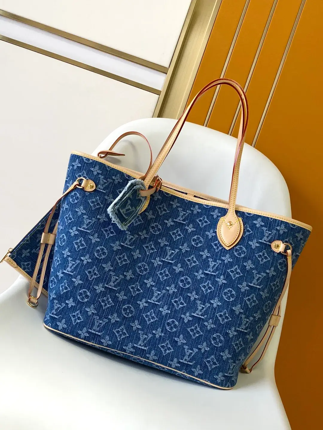 Louis Vuitton Calfskin Neverfull Tote Bag product photo from LabelPicks