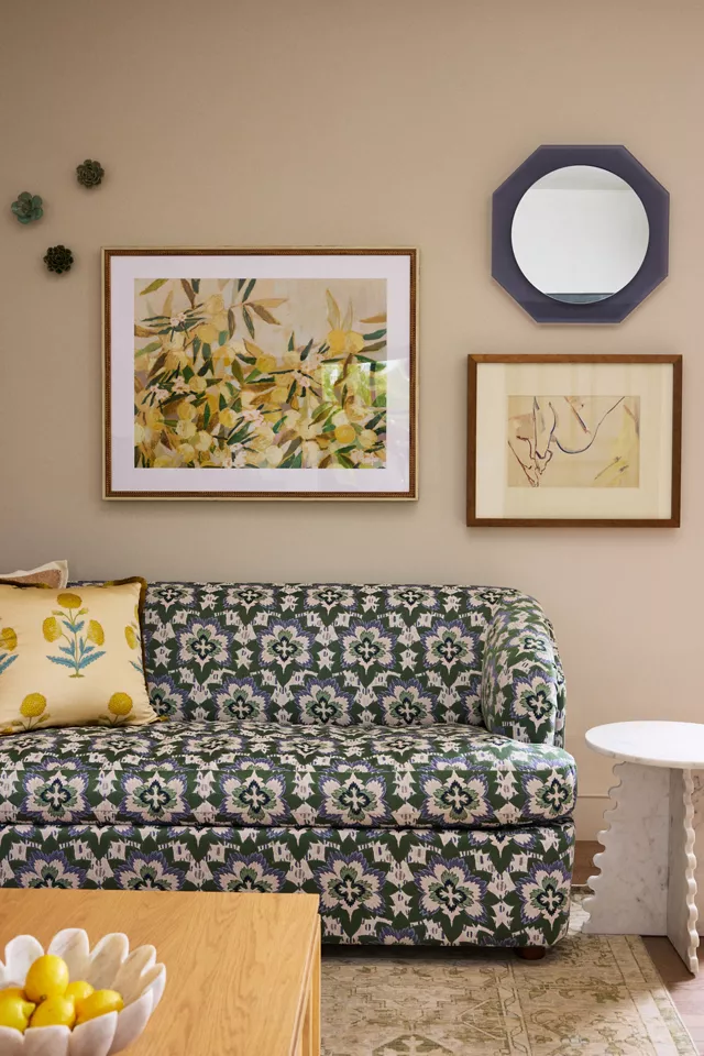 Blue Floral Guest Sleeper Sofa