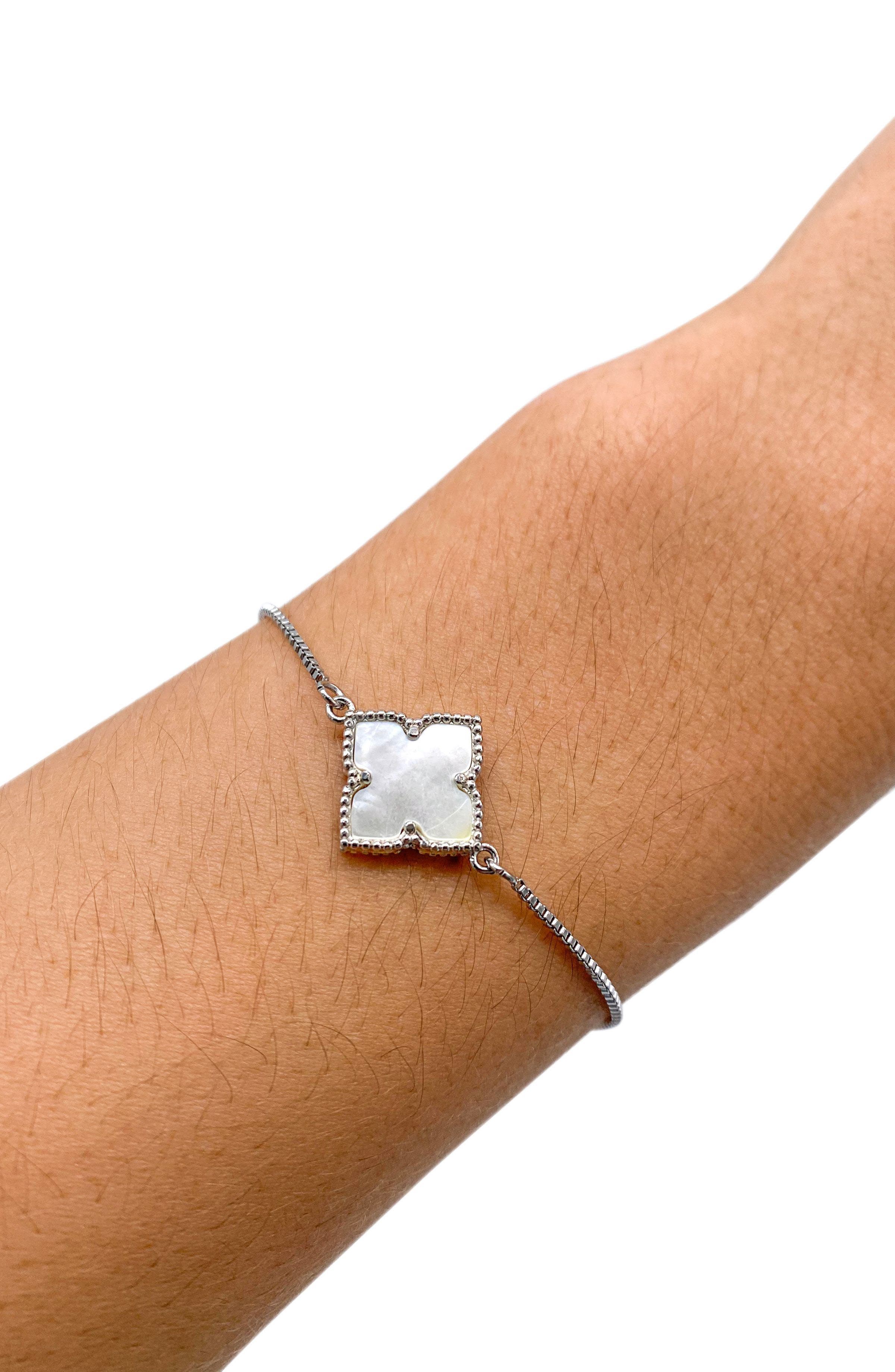 Adornia Set of 2 Clover & Cuff Bracelets