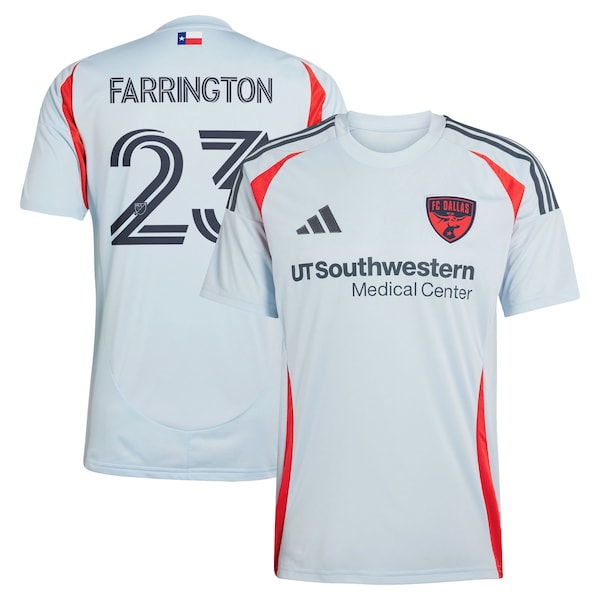 Logan Farrington FC Dallas adidas 2025 The Inferno Kit Replica Player Jersey - Light Blue