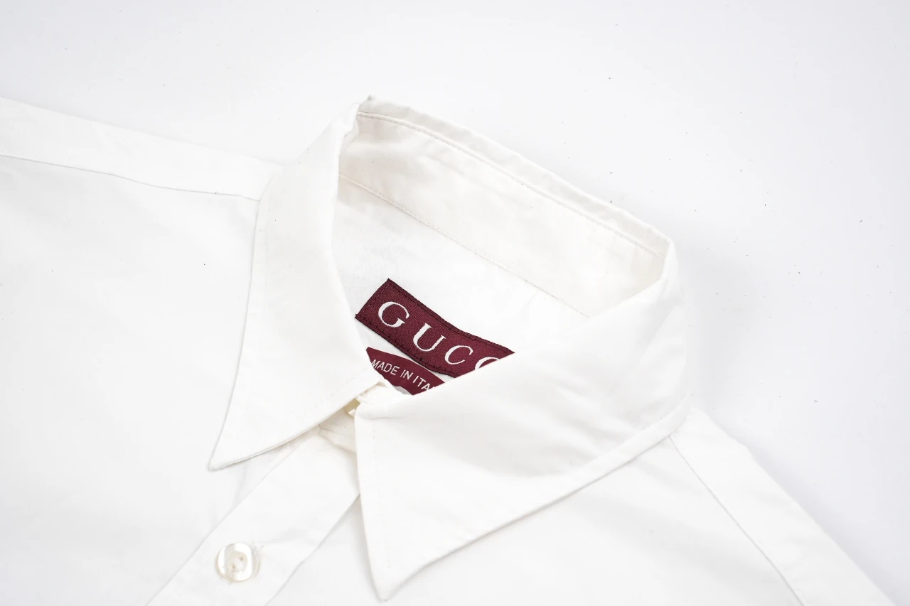 GUCCI White Five-Star G Embroidered Shirt product photo from LabelPicks