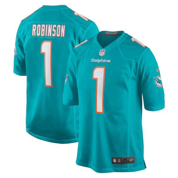 Chop Robinson Miami Dolphins Nike 2024 NFL Draft First Round Pick Player Game Jersey - Aqua