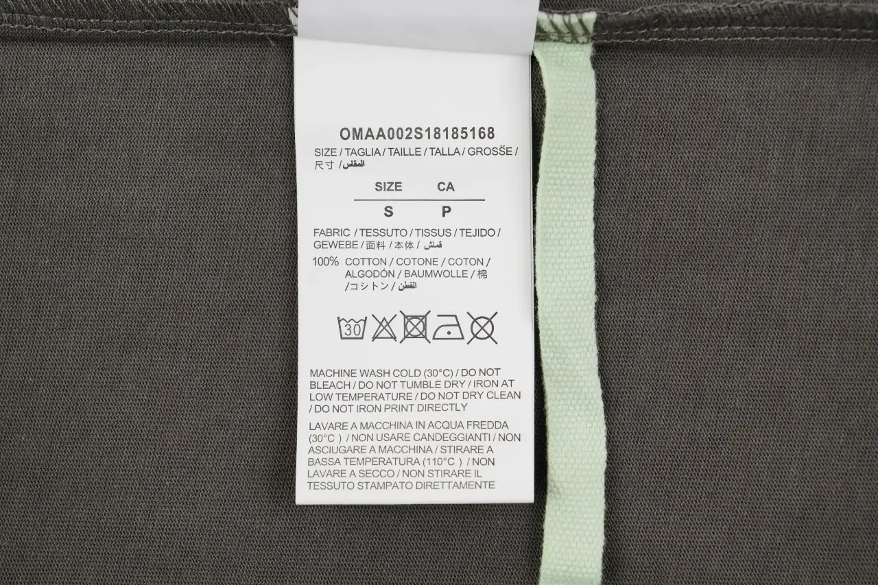 Off-White Dark Grey Chest Letter Patch Arrow T-Shirt product photo from LabelPicks