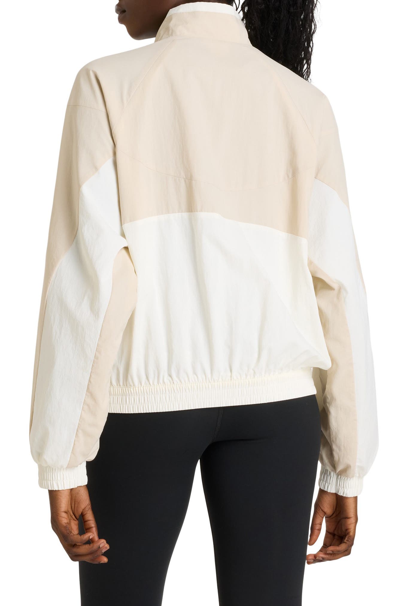 New Balance Oversize Water Resistant Colorblock Nylon Jacket