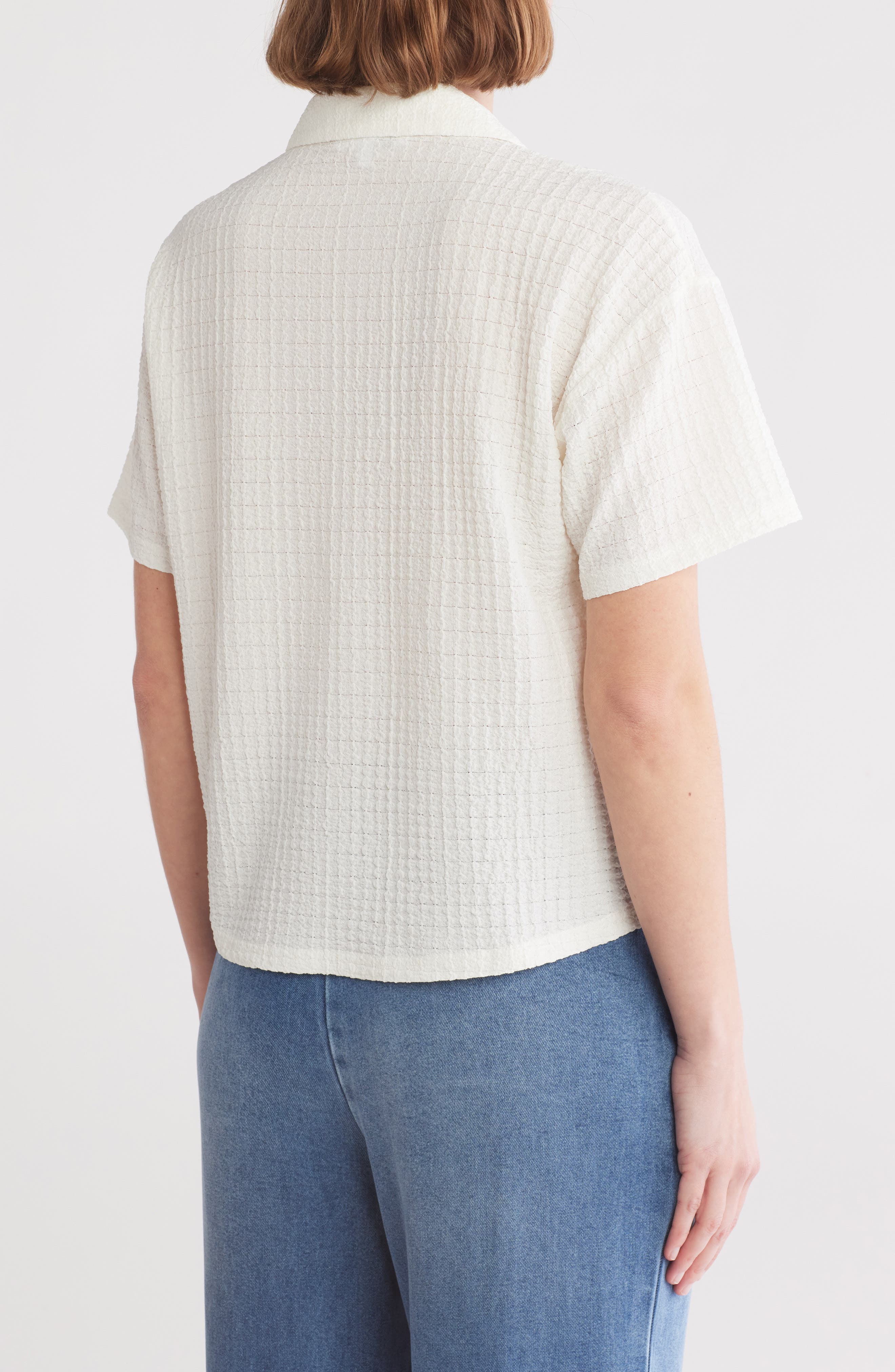 DR2 by Daniel Rainn Short Sleeve Knit Button-Up Shirt