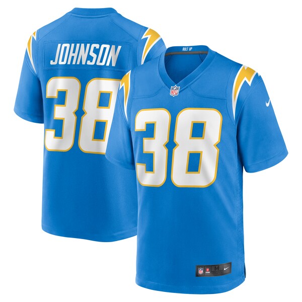 Emany Johnson Los Angeles Chargers Nike Team Game Jersey -  Powder Blue