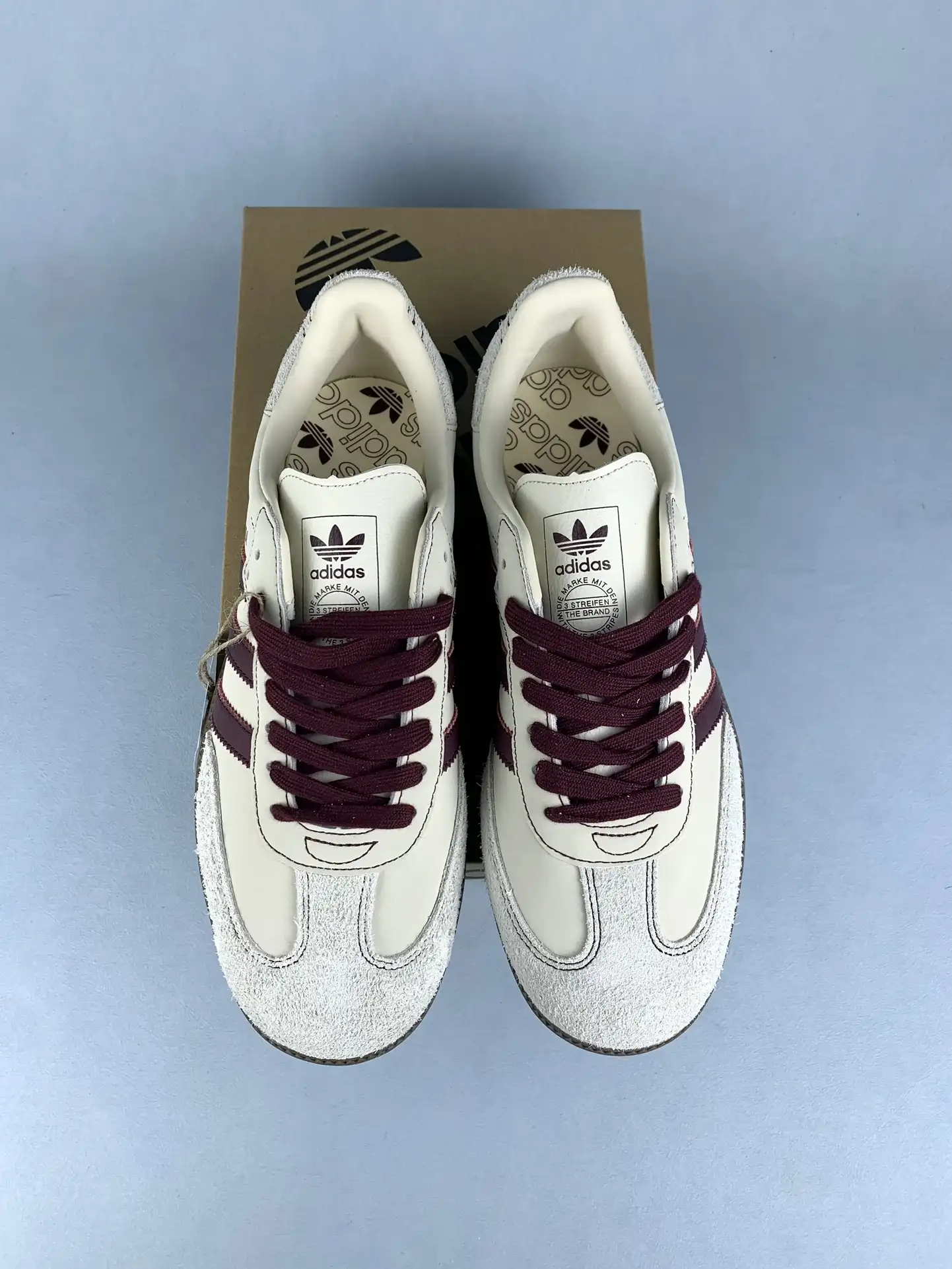 adidas Samba OG Beige Burgundy Shoes product photo from LabelPicks